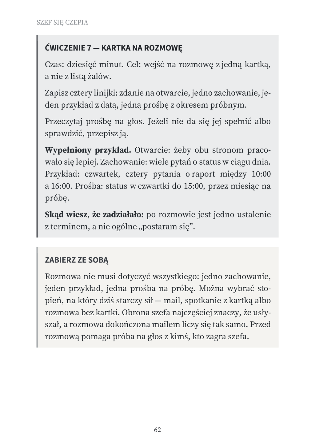 Szef się czepia — pakiet: e-book + zeszyt ćwiczeń
