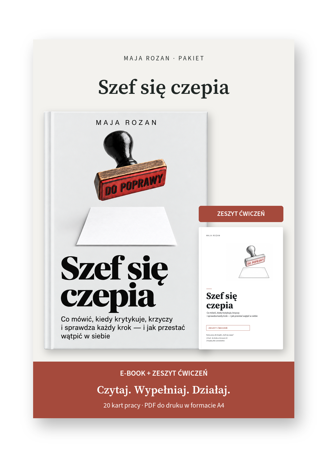 Szef się czepia — pakiet: e-book + zeszyt ćwiczeń