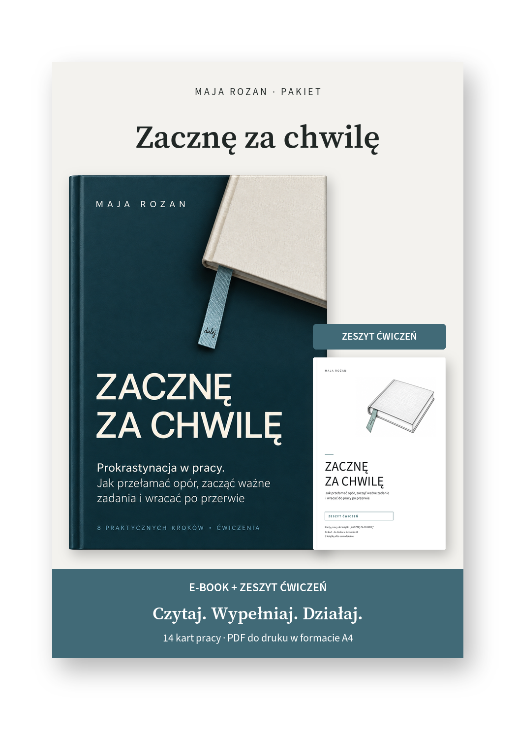 Zacznę za chwilę — pakiet: e-book + zeszyt ćwiczeń