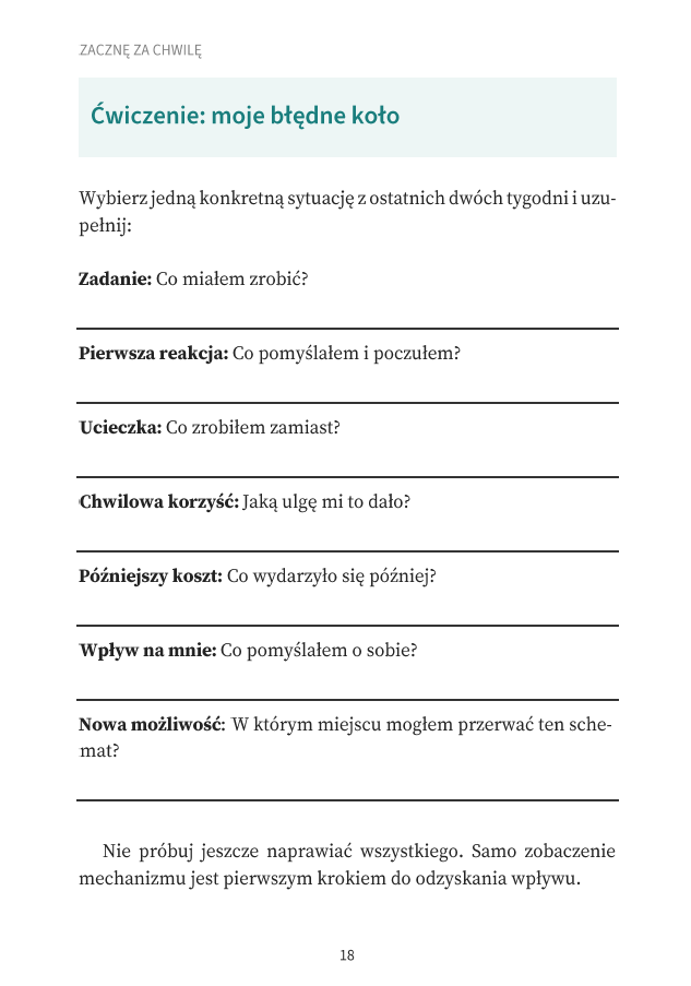 Zacznę za chwilę — pakiet: e-book + zeszyt ćwiczeń